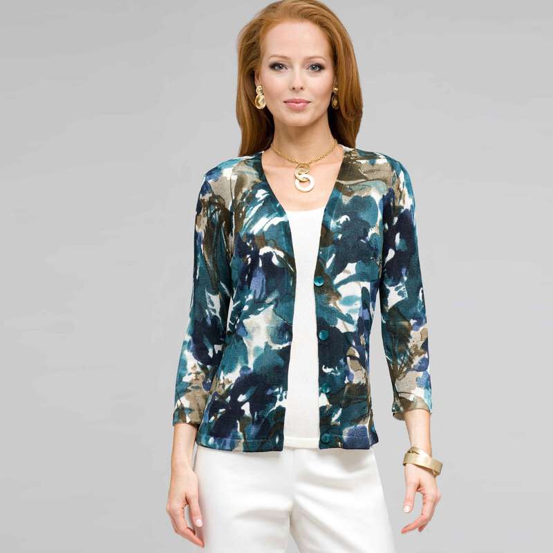 Rainforest Cardigan, , large